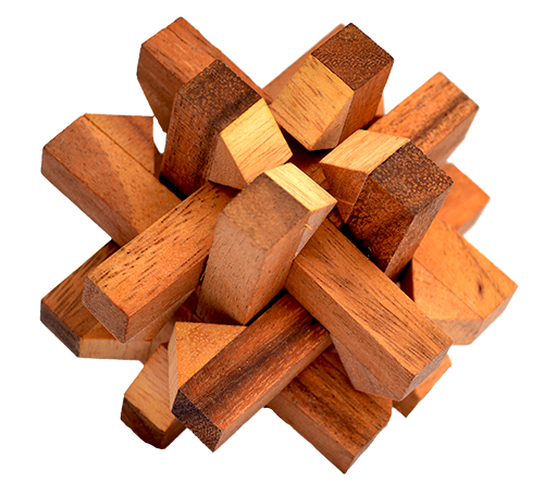 sondor interloc drewniane puzzle tajskie drewniane gry chiang mai tajlandia