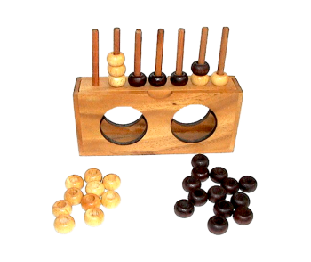 connect four, bingo with balls name four in a row with wooden chips, strategy game 16,0 x 10,0 x 6 cm , samanea wooden bingo , connect four monkey pod  thai wooden games